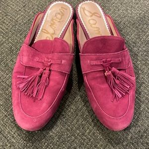Sam Edelman suede mules (sz 7)